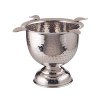 Stinky Tall Ashtray Hammered Stainless Steel