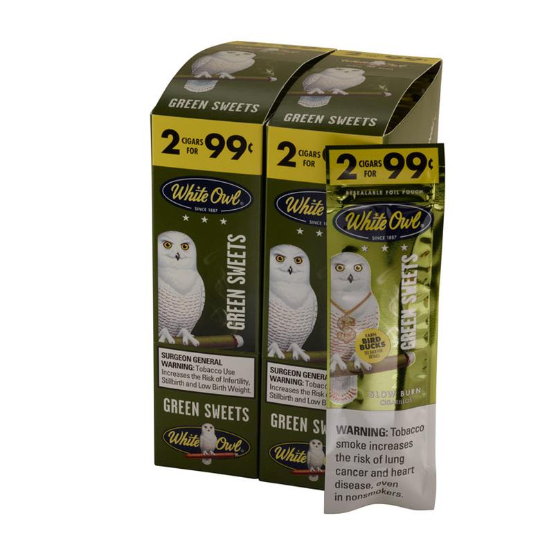 White Owl 2 for 99c White Owl Green Sweets 30/2