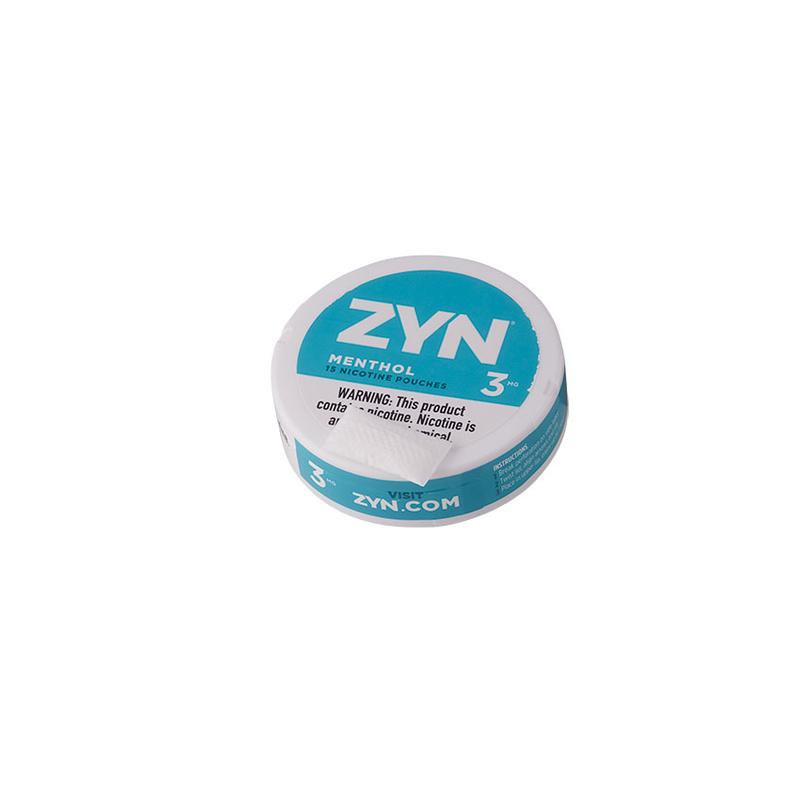 Zyn Nicotine Pouches Zyn Menthol 3mg 1 Tin