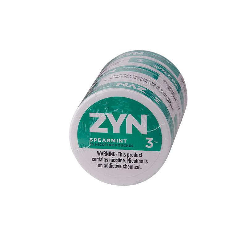 Zyn Nicotine Pouches Zyn Spearmint 3mg 5 Tins