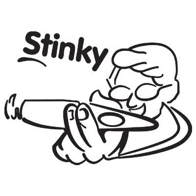 Stinky Hammered Copper Ashtray - Stinky